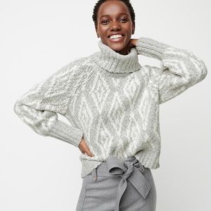 J. Crew Chunky alpaca turtleneck sweater